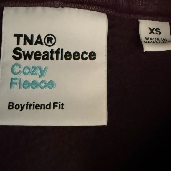 ✨Host pick✨Aritiza Cozy Sweatfleece Boyfriend Boxy Zip Hoodie XS - Picture 5 of 5
